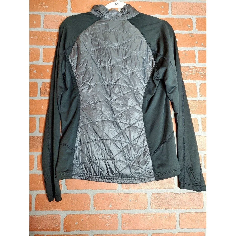 LL Bean Black Gray Wind Breaker Jacket Womens Size M - Picture 8 of 8